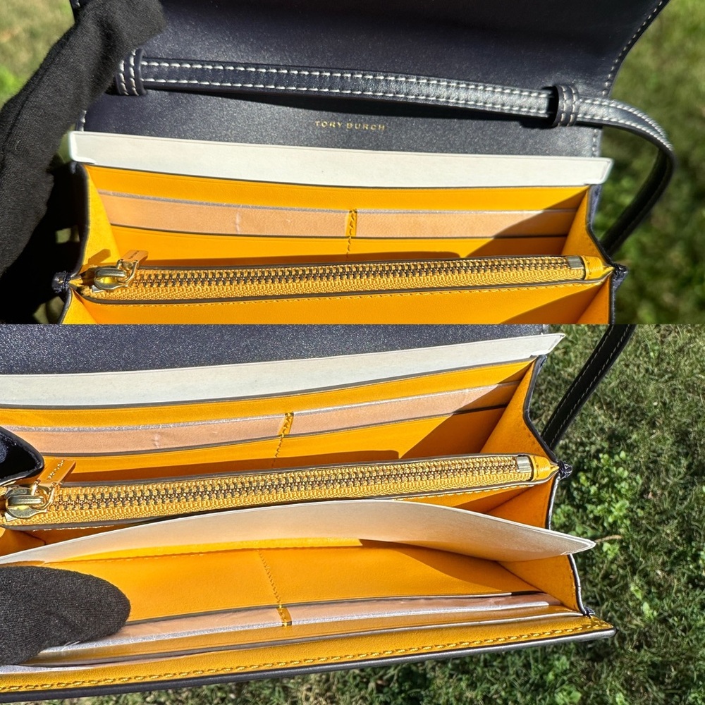 Tory Burch NWT Wallet Crossbody T Monogram Jacquard R $348 - Picture 9 of 9